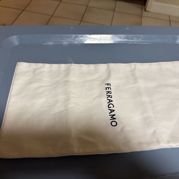 Salvatore Ferragamo Accessories - SALVATORE FERRAGAMO New Logo Drawstring Dust Bag Shoe Bags 17" X 8"  Set Of 2